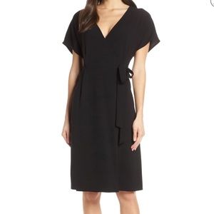 Flattering Charles Henry Faux Wrap Dress Size M